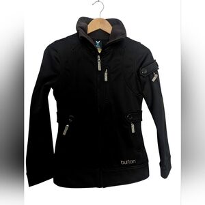 BURTON Women's Dryride Softshell Ski Snowboard Jacket Size XS Black
